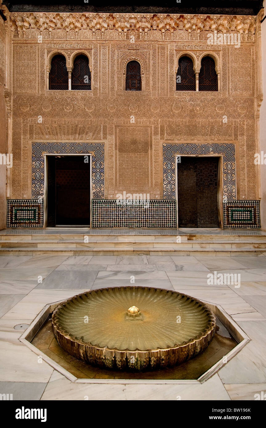 Alhambra Granada Spanien Andalusien golden palace Stockfoto