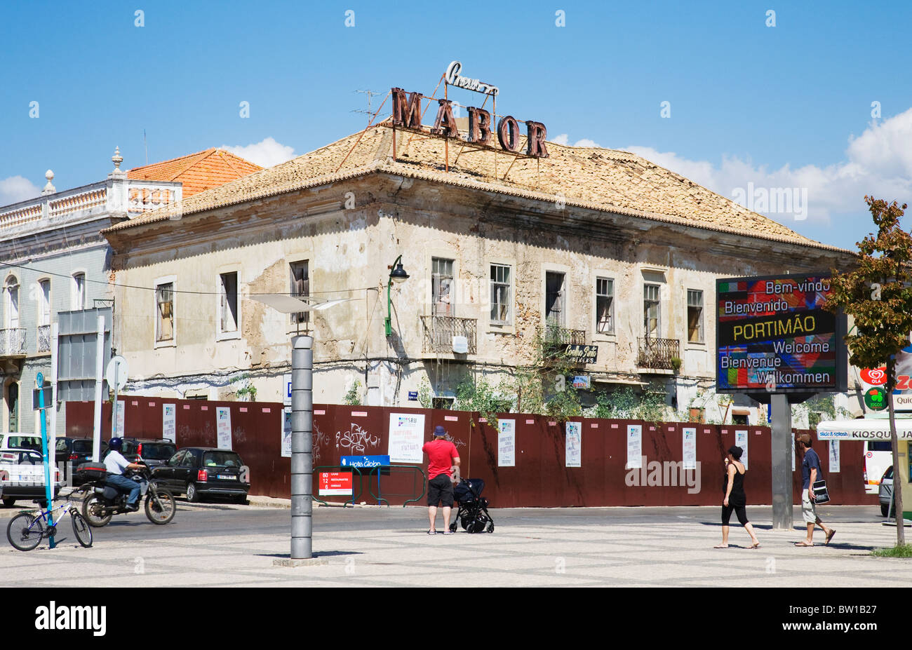 'Praca Manuel Teixeira Gomes' Portimao, Algarve, Portugal. Stockfoto