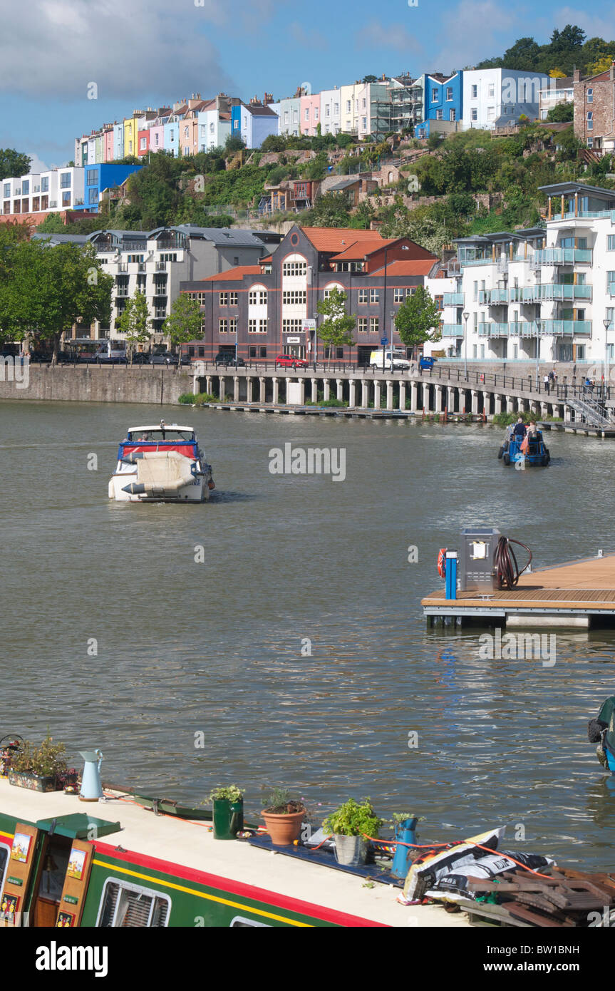 Hafen Sie bei Überfahrt mit Steinbock Quay in Bristol Stockfoto