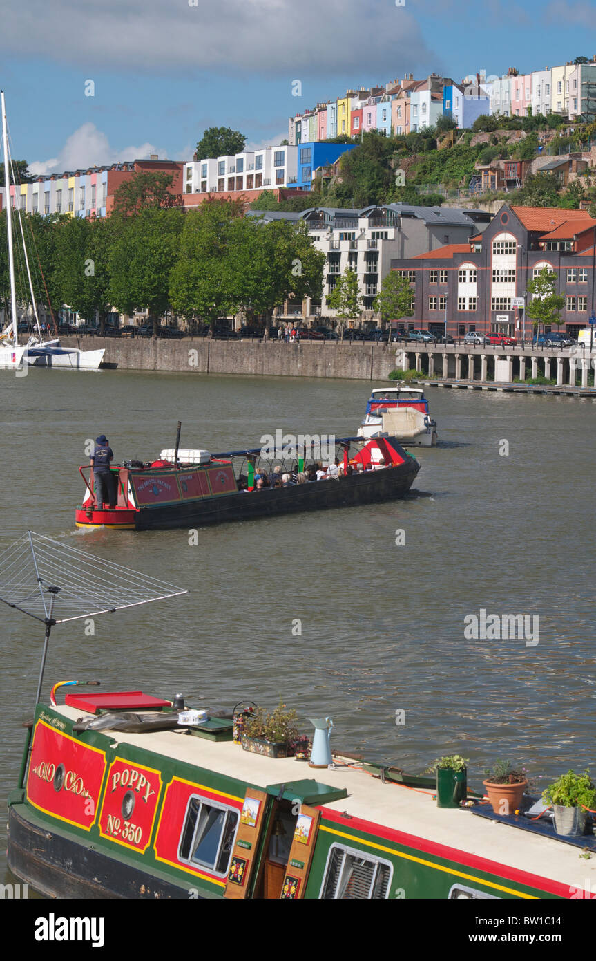 Hafen Sie bei Überfahrt mit Steinbock Quay in Bristol Stockfoto