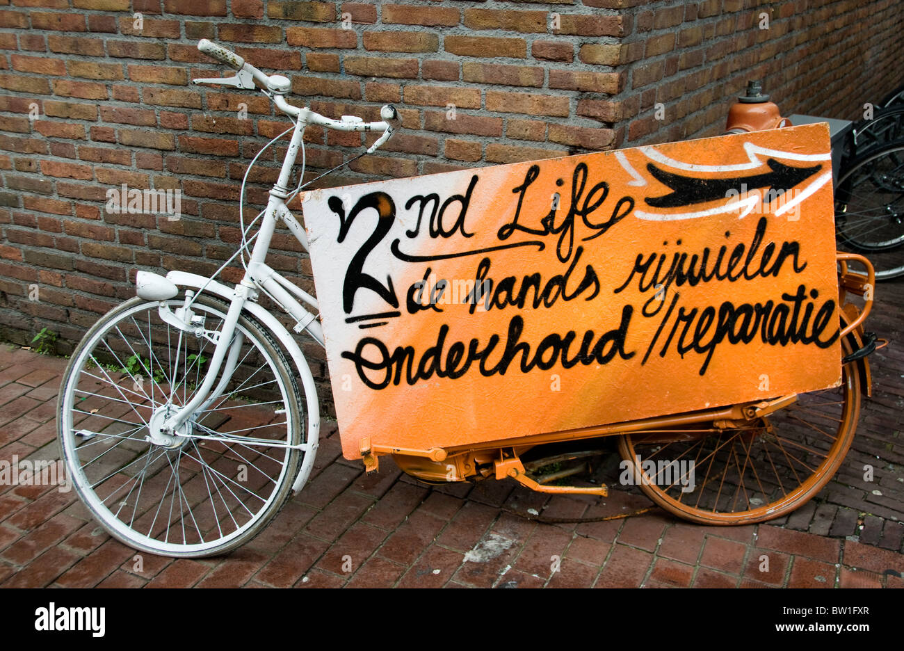 Niederlande-Zyklus Fahrrad Radfahren Radfahren Radfahrer Stockfoto