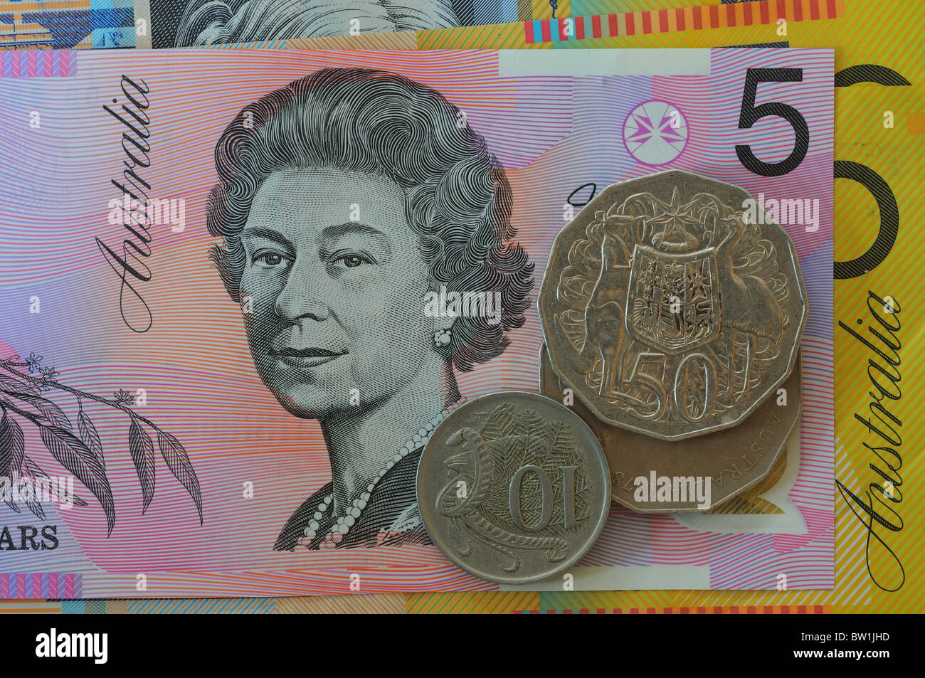 Australische Geld Stockfoto