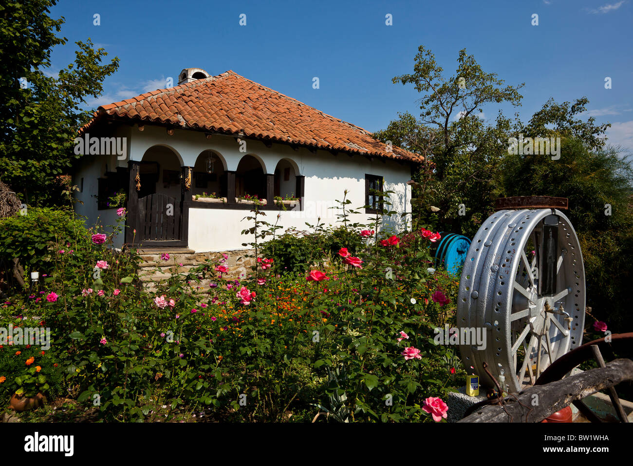 Alte Dorf Spance Kursumlija, Serbien Stockfoto