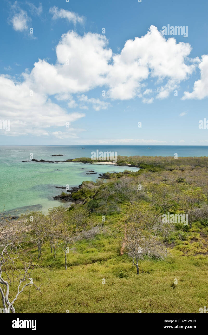 Galapagos-Inseln, Ecuador. Kleine Bucht in der Nähe von Post Office Bay, Isla Santa Maria oder Insel Floreana. Stockfoto