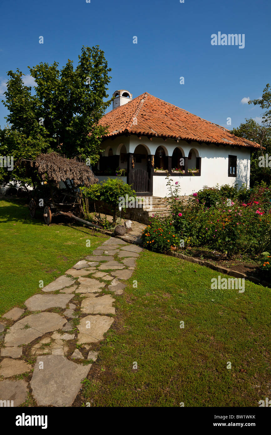 Alte Dorf Spance Kursumlija, Serbien Stockfoto