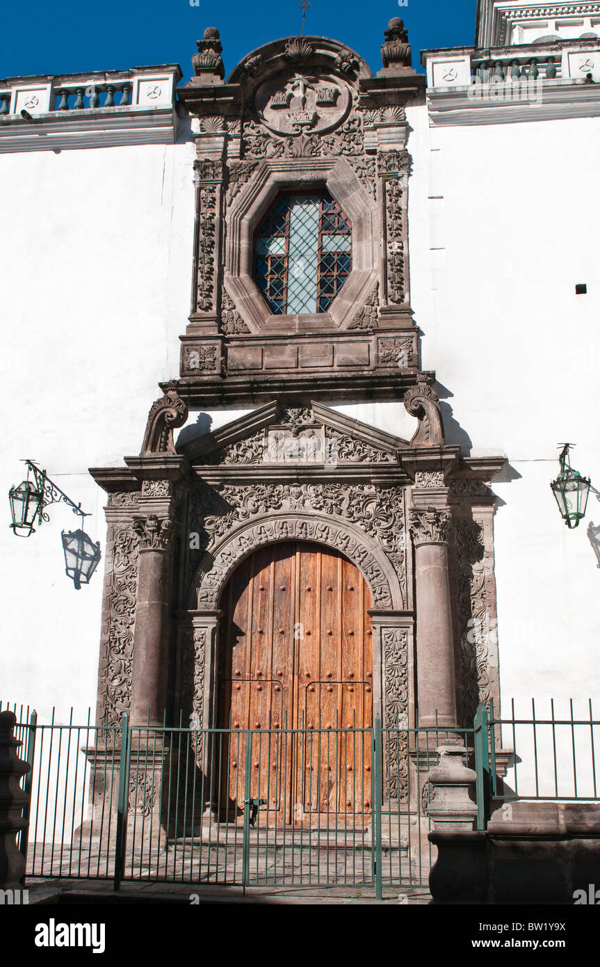 Kirche, Historisches Zentrum, Quito, Ecuador. Stockfoto