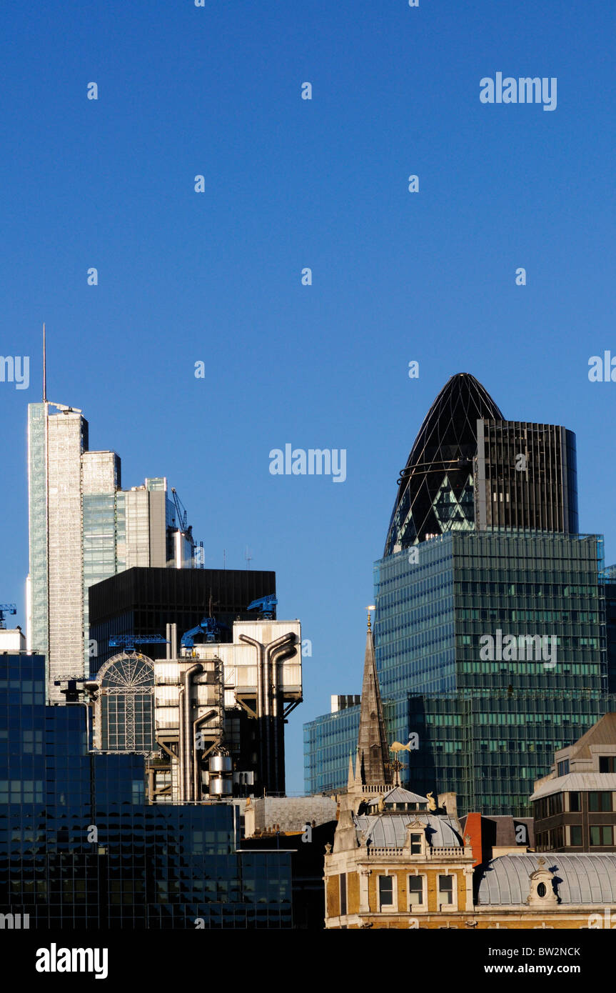 Abstrakte Architekturdetail des Londoner Gebäude, London, England, UK Stockfoto