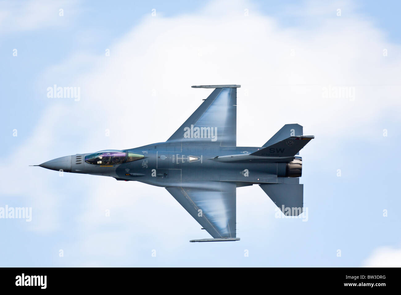 Die f-16 Fighting Falcon 'Viper' Jet bei Flugschau in NAS Jacksonville, Florida Stockfoto