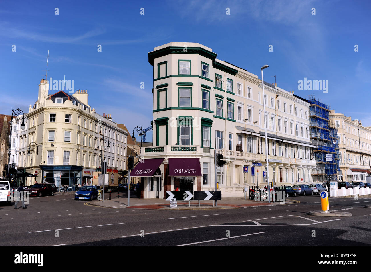 Hastings Küste East Sussex UK Stockfoto