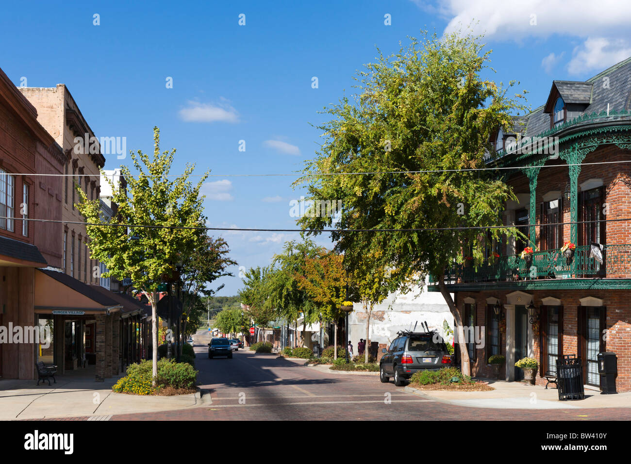 Washington Street in der historischen Altstadt, Vicksburg, Mississippi, Vereinigte Staaten Stockfoto