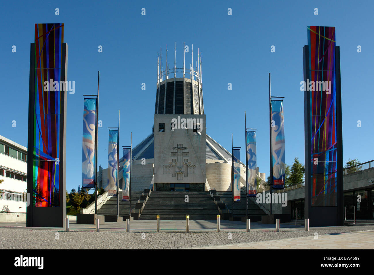 Metropolitan Cathedral of Christ the King, Mount Pleasant, Liverpool, Merseyside, England, Vereinigtes Königreich Stockfoto