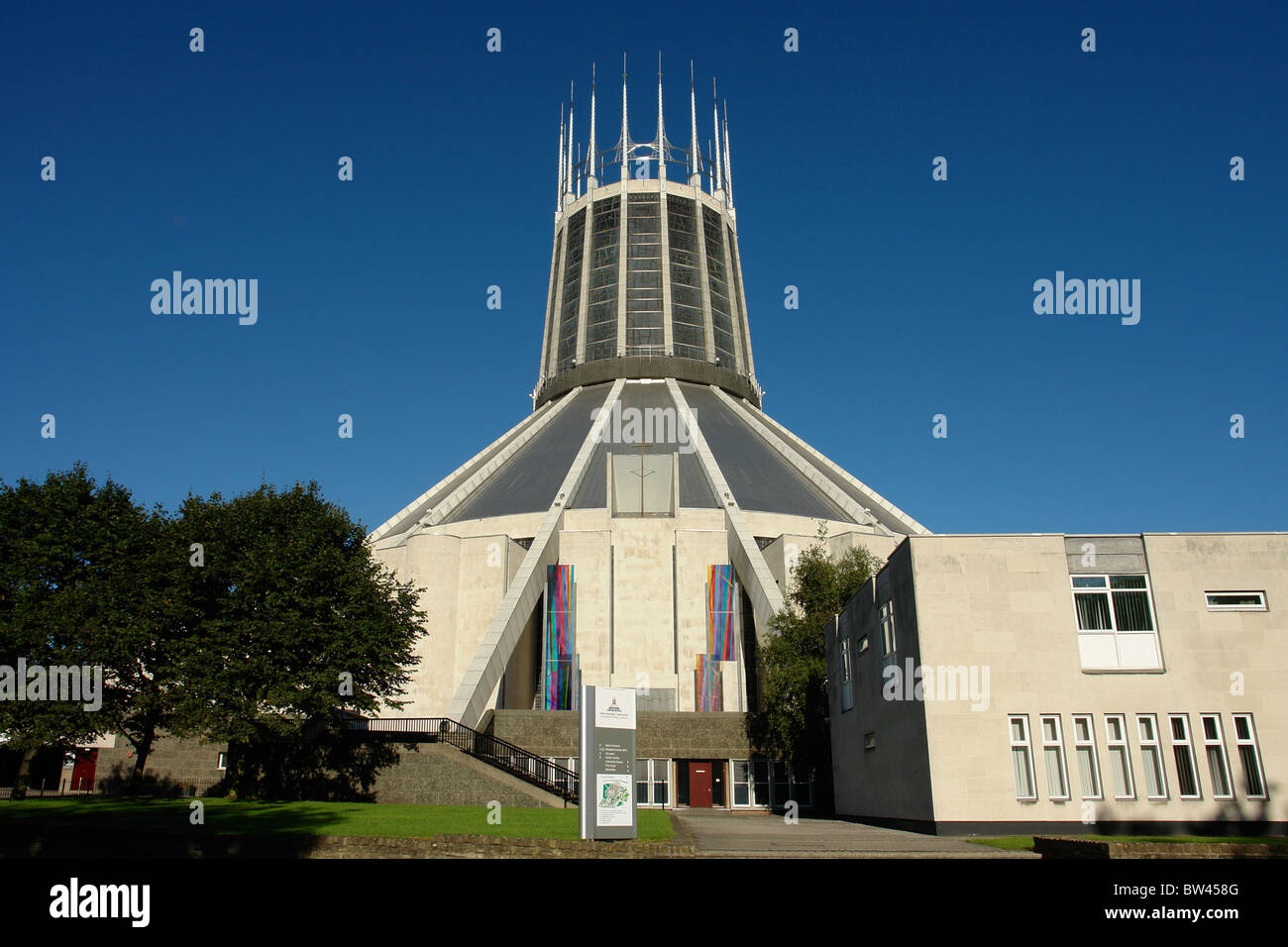 Metropolitan Cathedral of Christ the King, Mount Pleasant, Liverpool, Merseyside, England, Vereinigtes Königreich Stockfoto