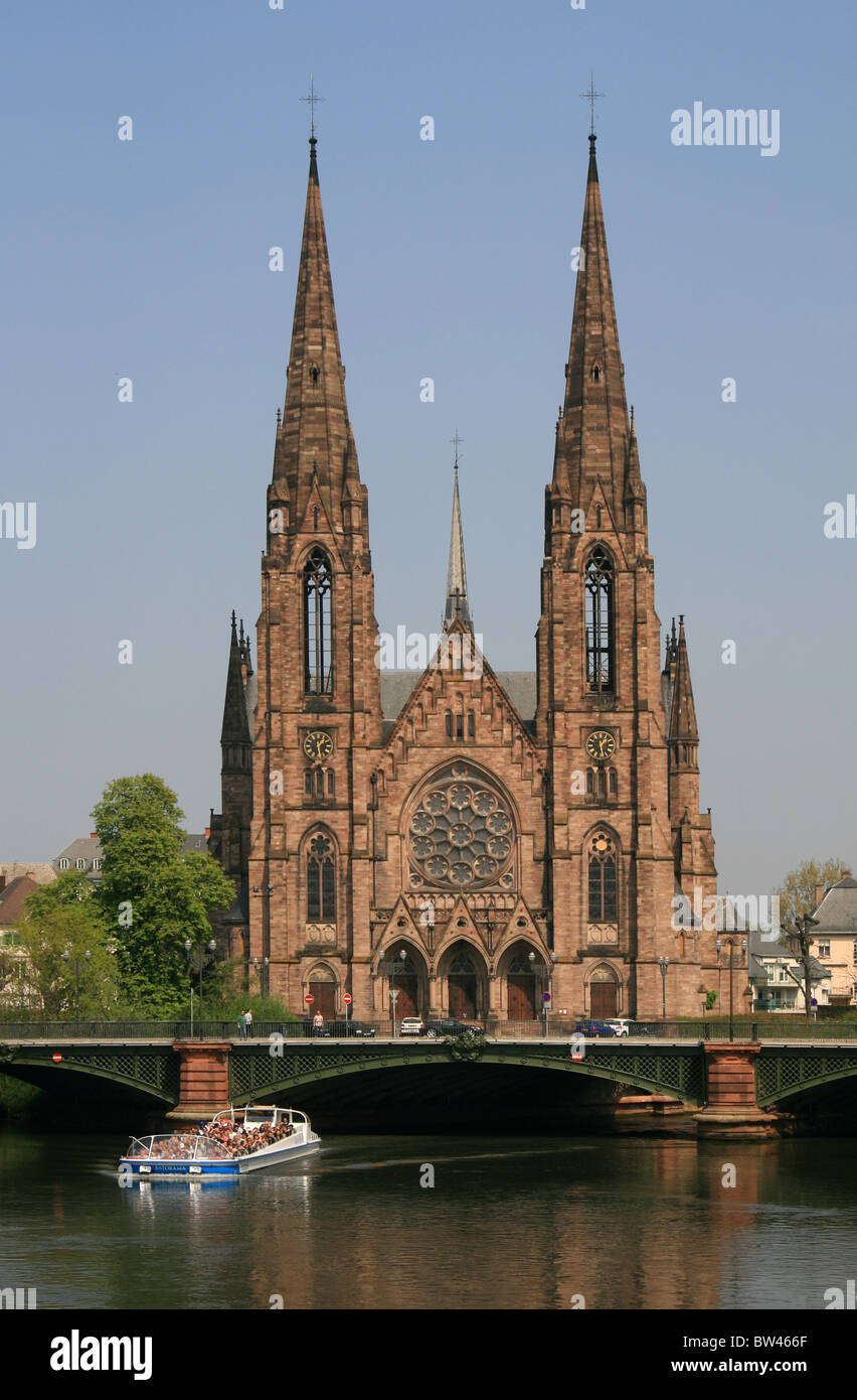 St. Pauls Cathedral, Straßburg, Elsass, Frankreich Stockfoto