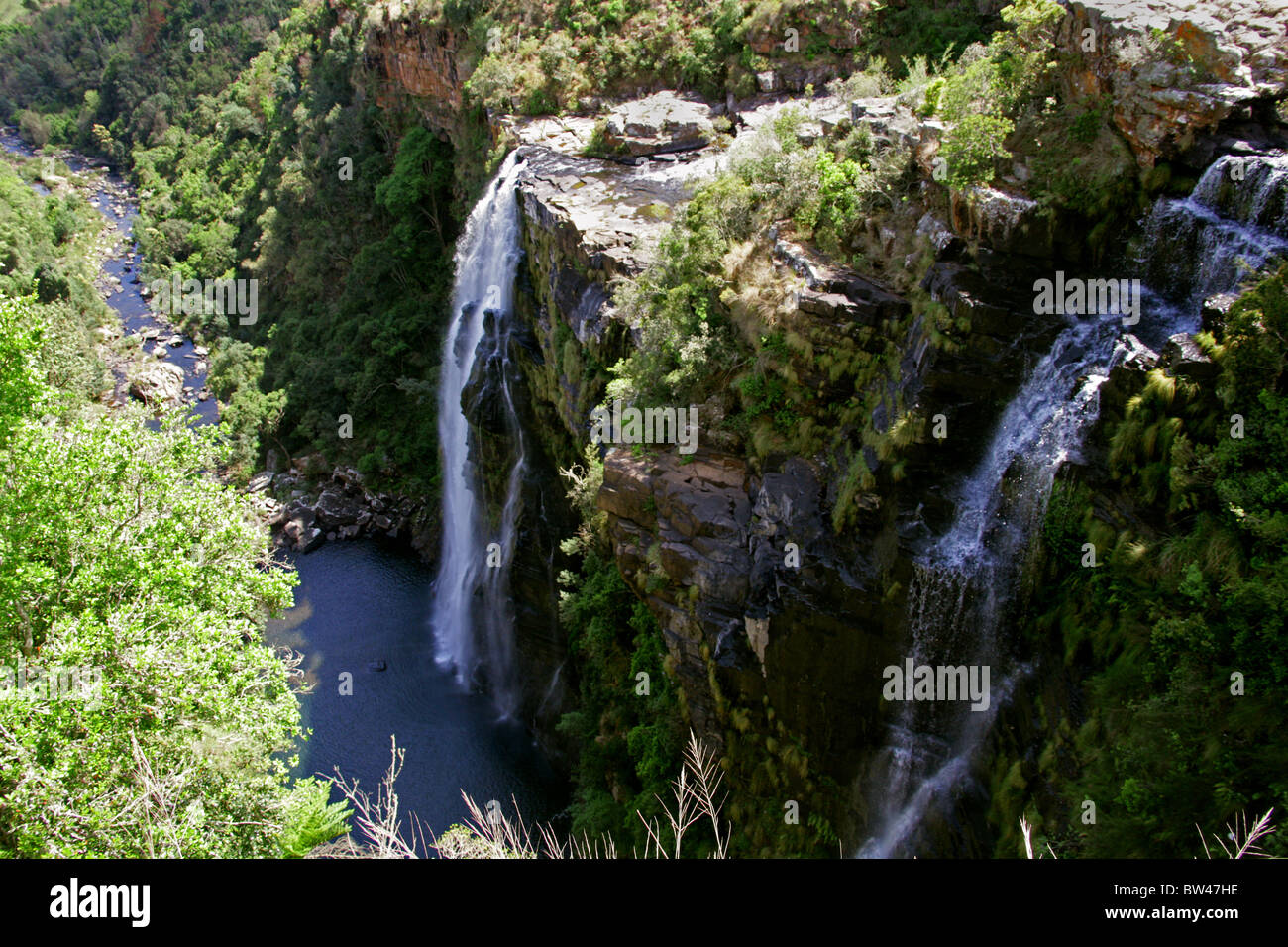 Lissabon fällt in Ukhahlamba Drakensberg Nationalpark, Blyde River Canyon, Mpumalanga, Südafrika Stockfoto