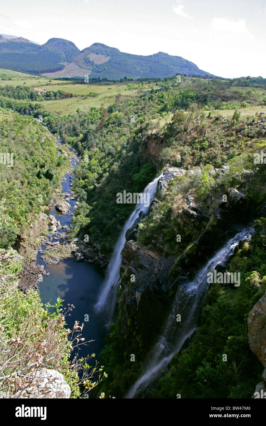 Lissabon fällt in Ukhahlamba Drakensberg Nationalpark, Blyde River Canyon, Mpumalanga, Südafrika Stockfoto