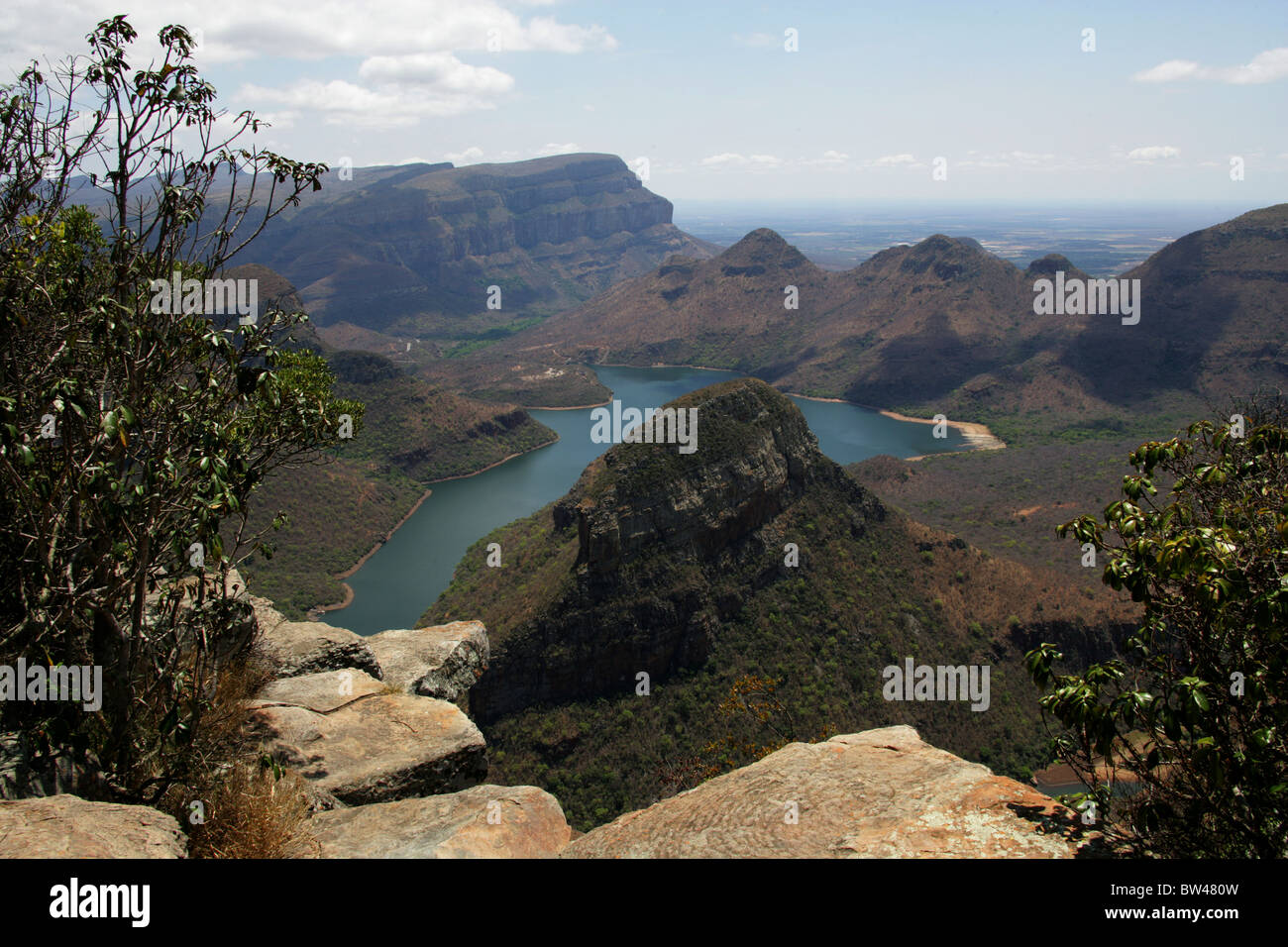 Der Blyde River Canyon, Bestandteil der Drakensburg Böschung und die Panorama Route, Mpumalanga, Südafrika. Stockfoto