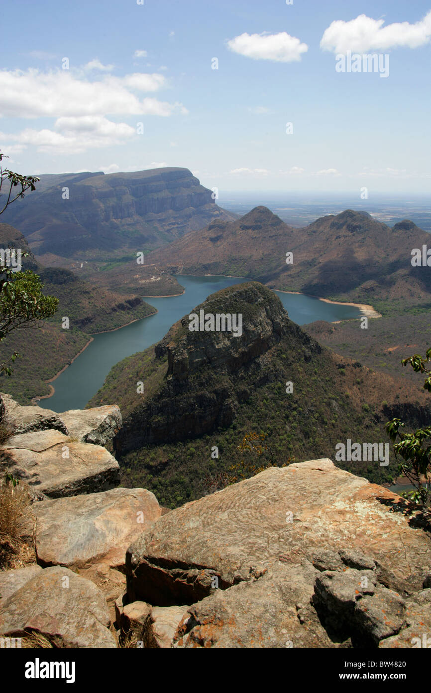 Der Blyde River Canyon, Bestandteil der Drakensburg Böschung und die Panorama Route, Mpumalanga, Südafrika. Stockfoto