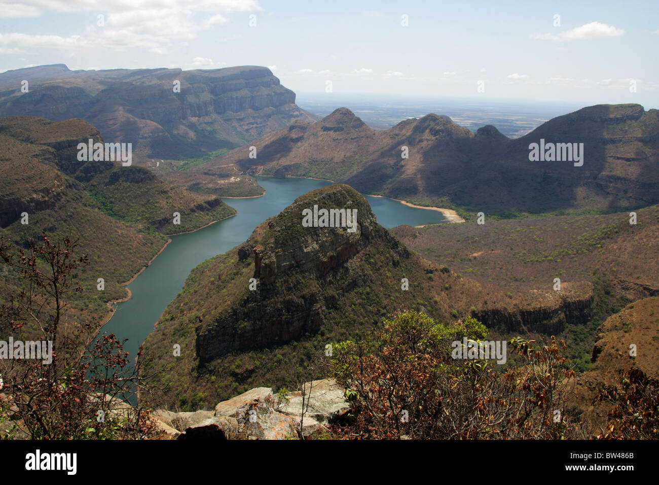 Der Blyde River Canyon, Bestandteil der Drakensburg Böschung und die Panorama Route, Mpumalanga, Südafrika. Stockfoto