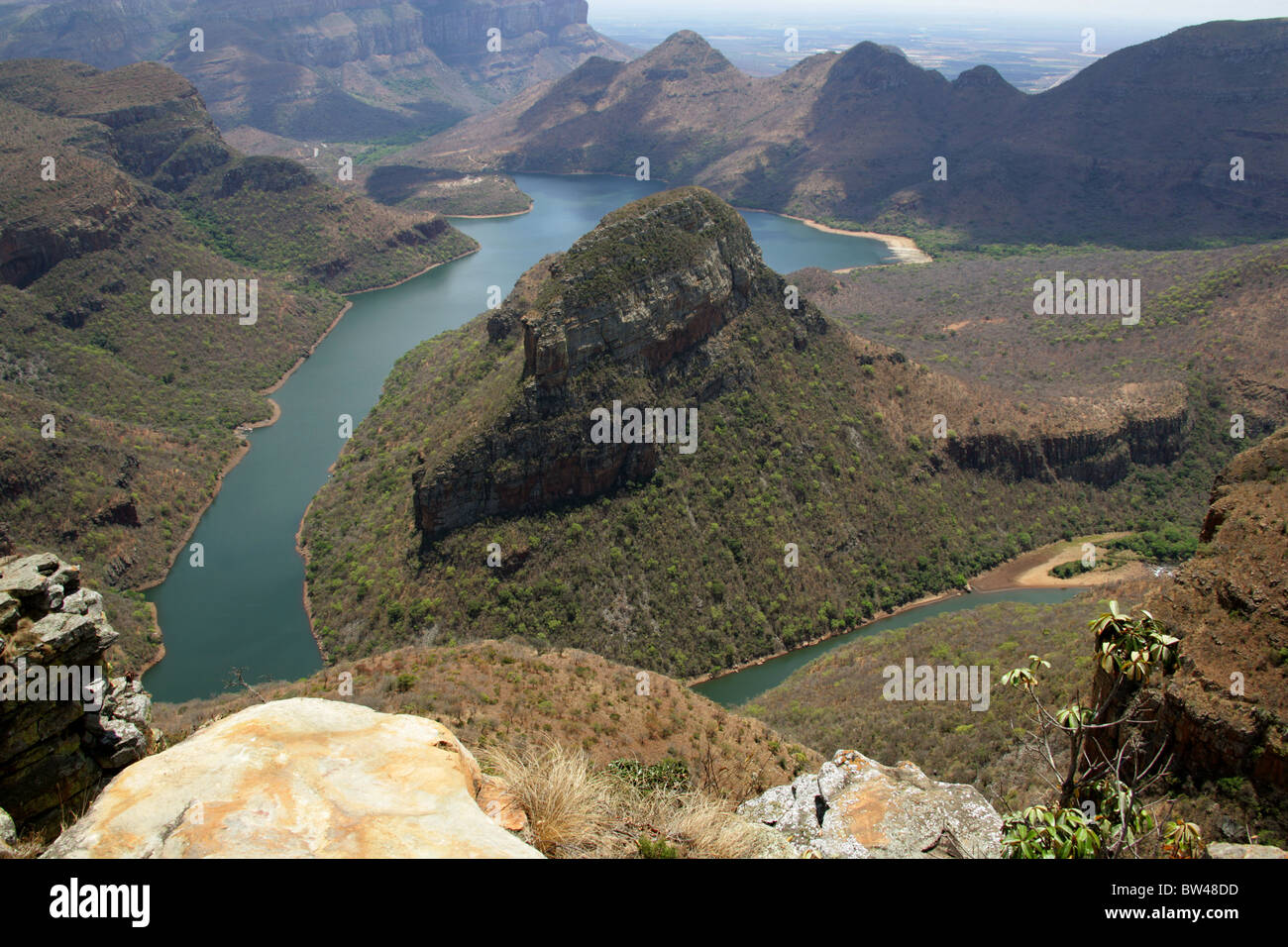 Der Blyde River Canyon, Bestandteil der Drakensburg Böschung und die Panorama Route, Mpumalanga, Südafrika. Stockfoto