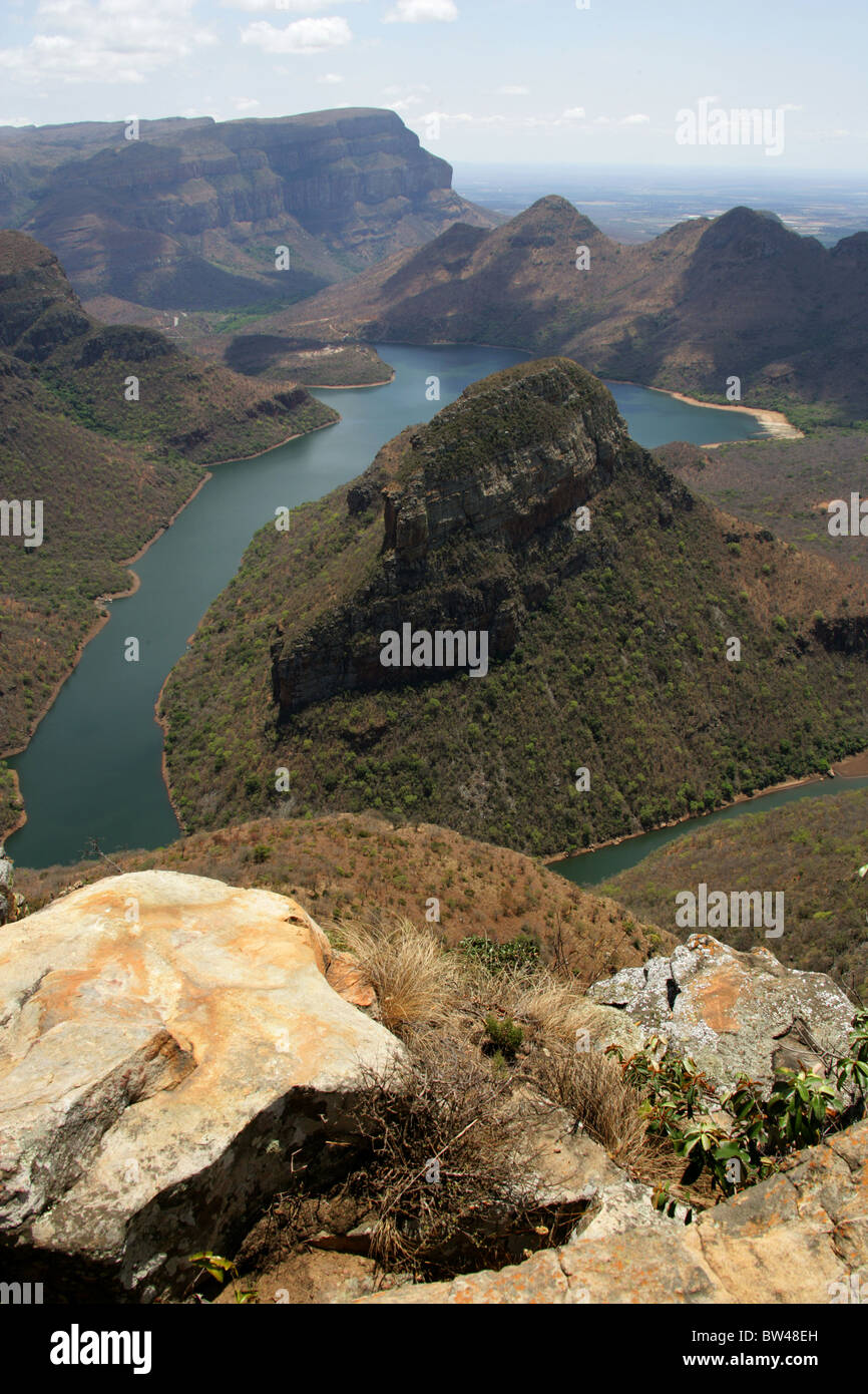 Der Blyde River Canyon, Bestandteil der Drakensburg Böschung und die Panorama Route, Mpumalanga, Südafrika. Stockfoto