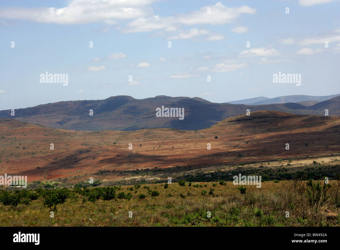 Teil der Drakensburg Böschung und die Panorama Route, Mpumalanga, Südafrika. Stockfoto