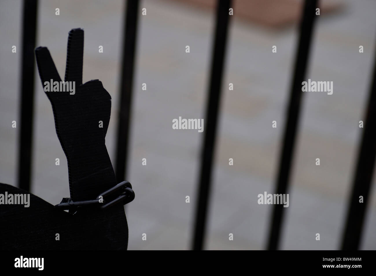 Politischer Gefangener Stockfoto