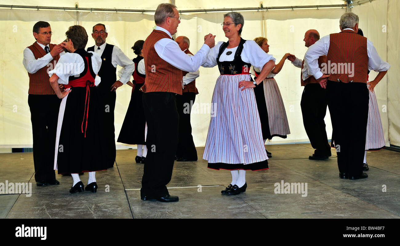 Traditionelle Schweizer Tanz Stockfoto