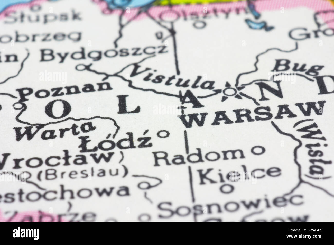 Warschau karte -Fotos und -Bildmaterial in hoher Auflösung – Alamy