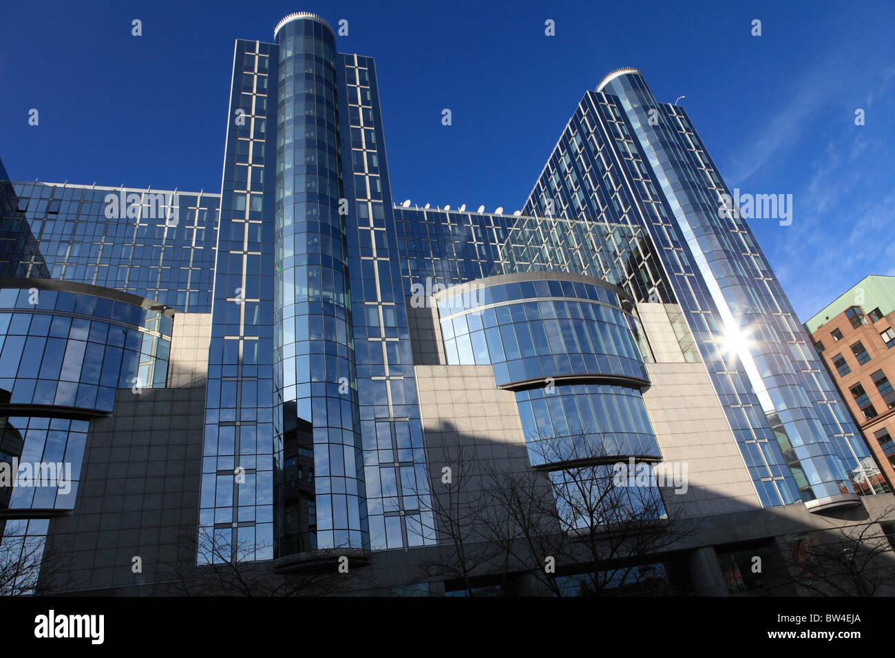 Europäischen Parlament-Gebäude in Brüssel, Belgien Stockfoto