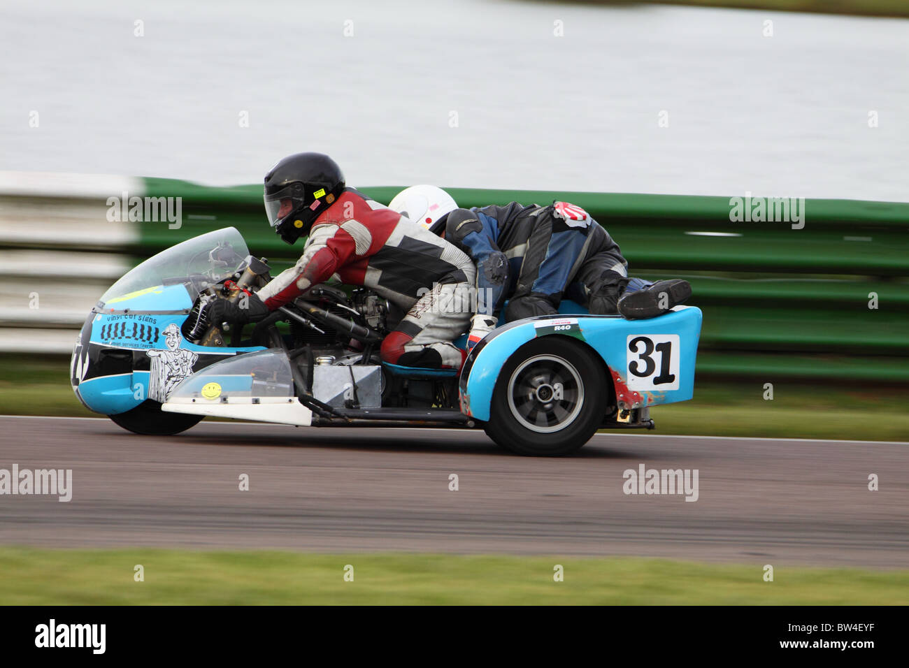 Internationale Sidecar Festival Mallory Park Oct 2010 Stockfoto