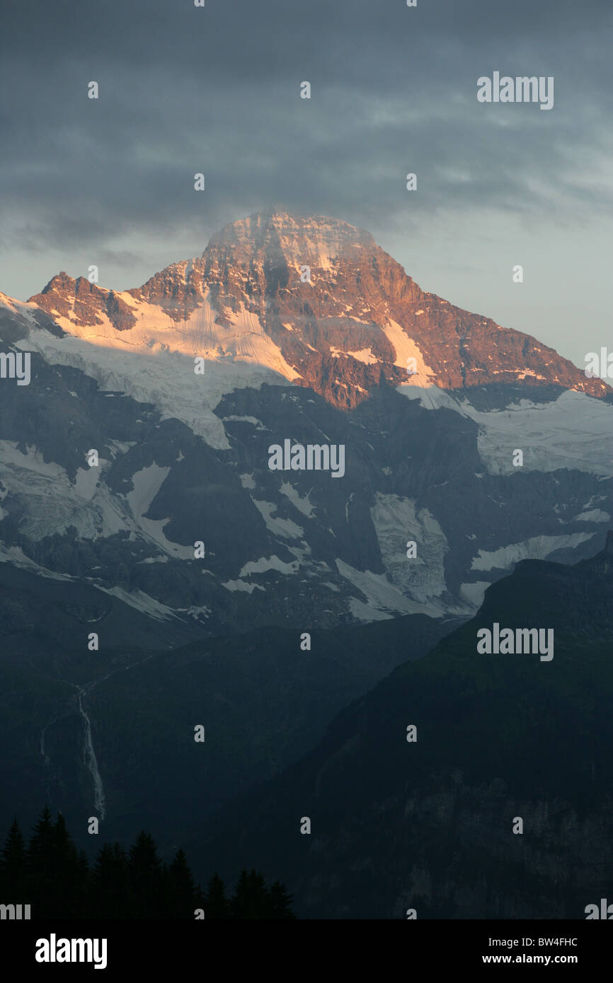 Aussicht auf die Jungfrau aus der Schweiz Stockfoto