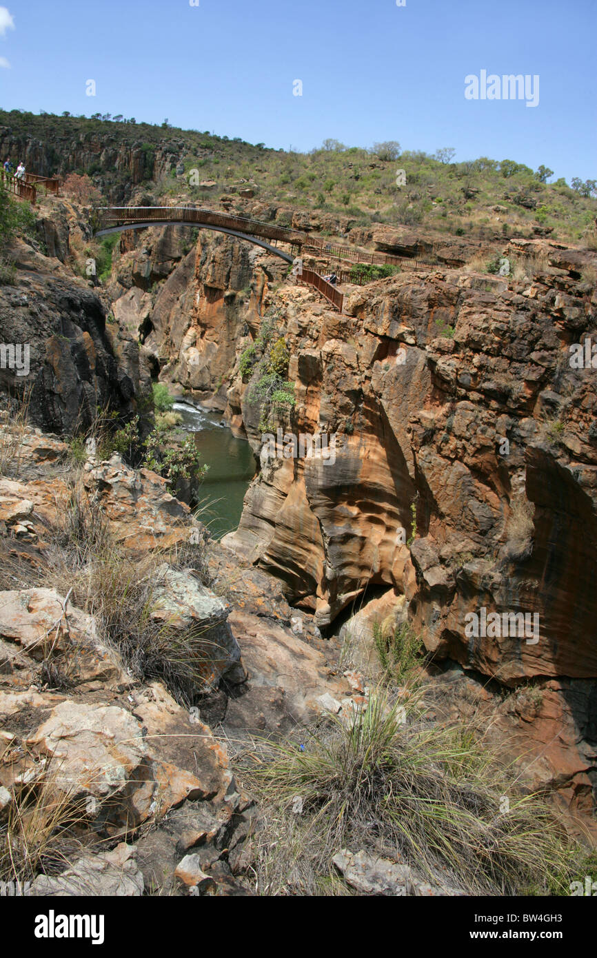 Bourke Luck Potholes, Blyde Canyon, Mpumalanga, Südafrika. Stockfoto