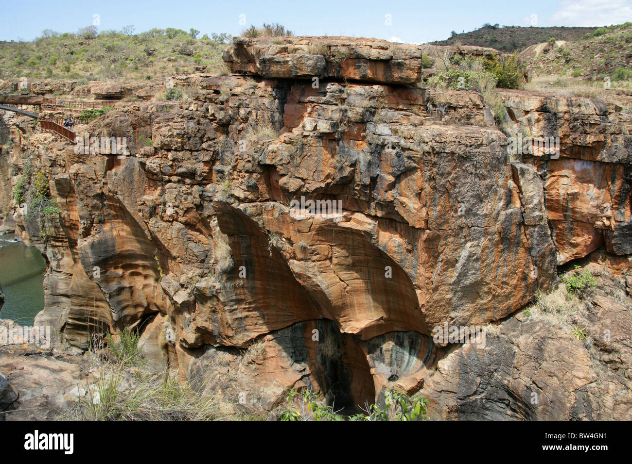Bourke Luck Potholes, Blyde Canyon, Mpumalanga, Südafrika. Stockfoto