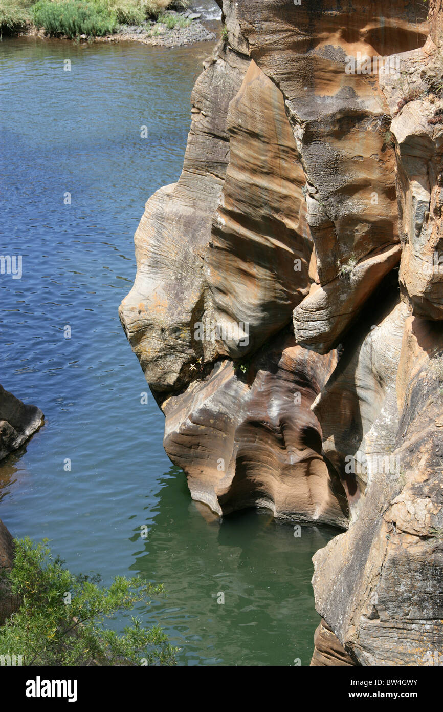 Bourke Luck Potholes, Blyde Canyon, Mpumalanga, Südafrika. Stockfoto
