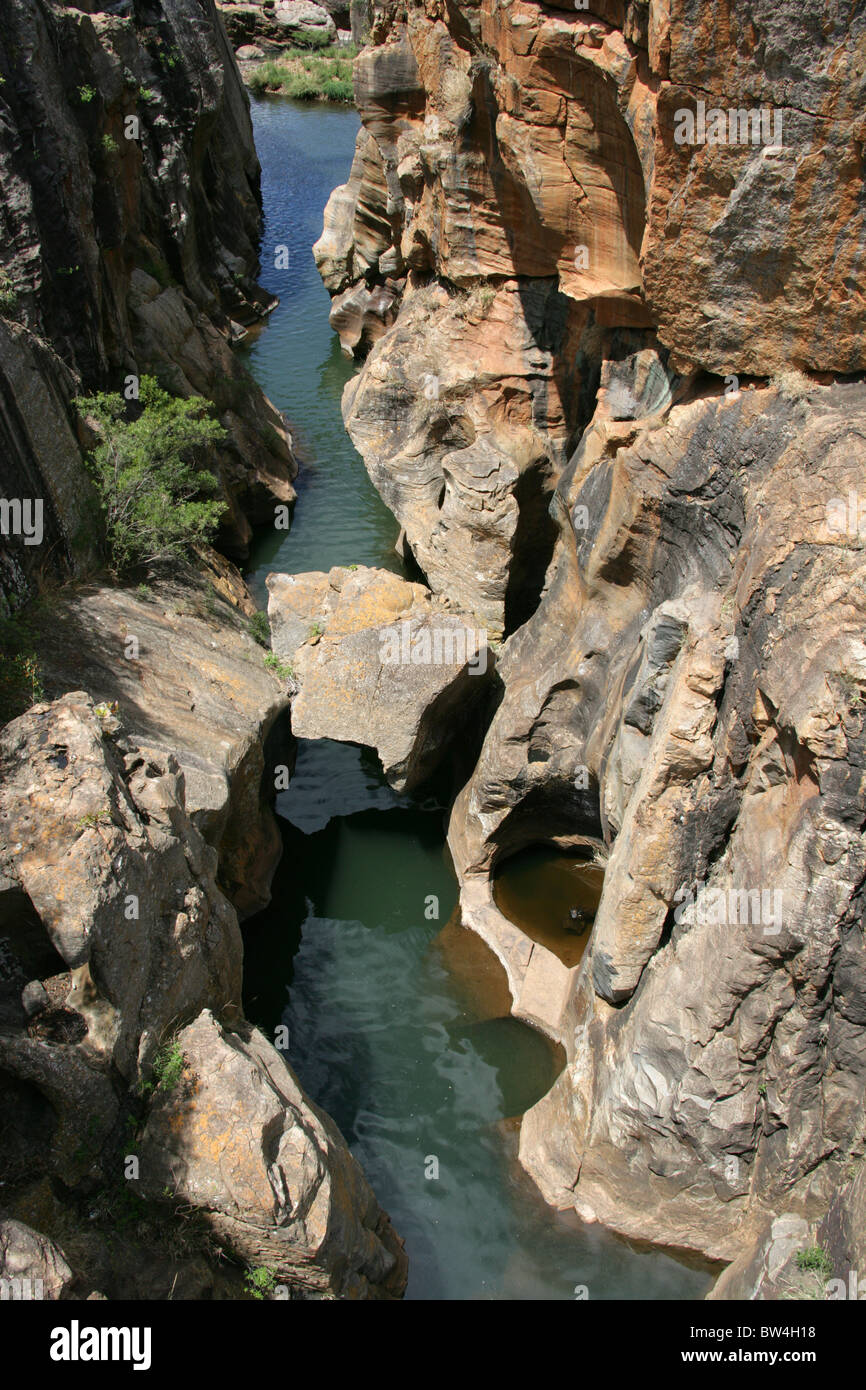 Bourke Luck Potholes, Blyde Canyon, Mpumalanga, Südafrika. Stockfoto