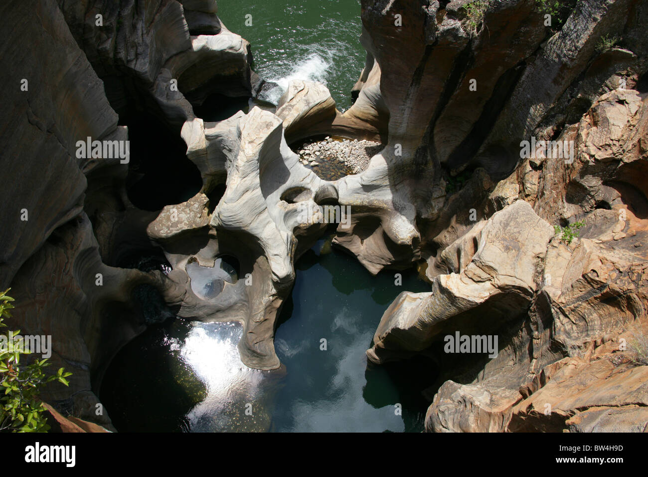 Bourke Luck Potholes, Blyde Canyon, Mpumalanga, Südafrika. Stockfoto