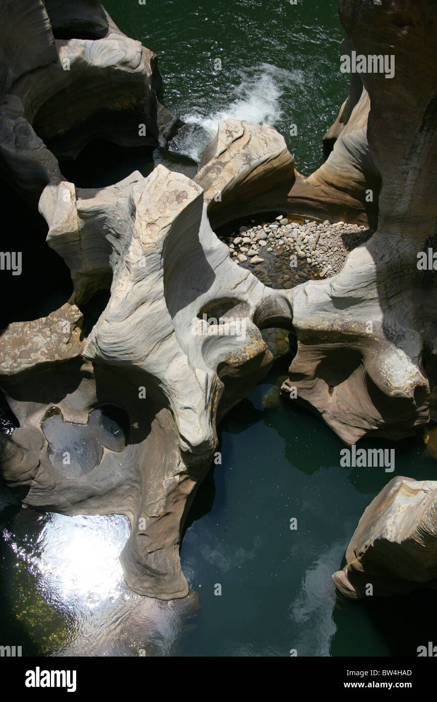 Bourke Luck Potholes, Blyde Canyon, Mpumalanga, Südafrika. Stockfoto