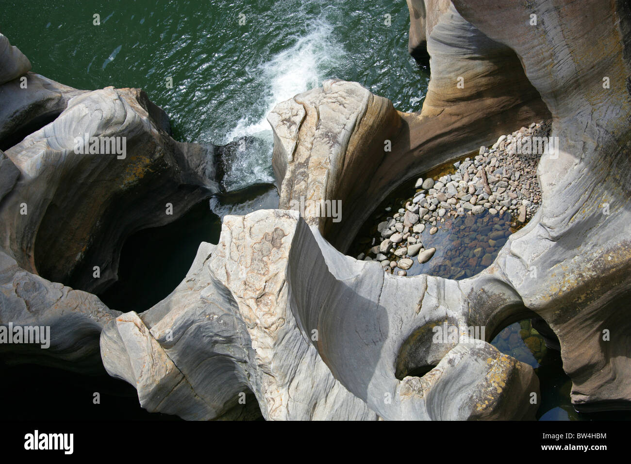 Bourke Luck Potholes, Blyde Canyon, Mpumalanga, Südafrika. Stockfoto