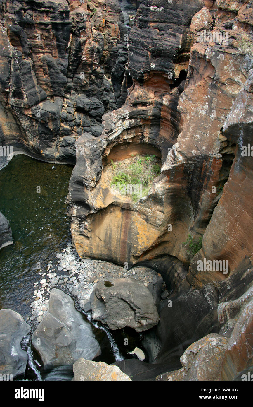 Bourke Luck Potholes, Blyde Canyon, Mpumalanga, Südafrika. Stockfoto