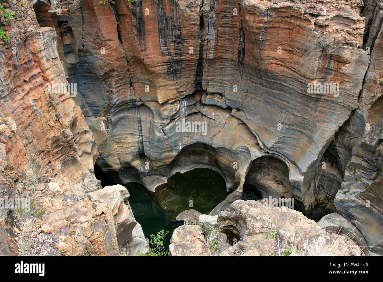 Bourke Luck Potholes, Blyde Canyon, Mpumalanga, Südafrika. Stockfoto