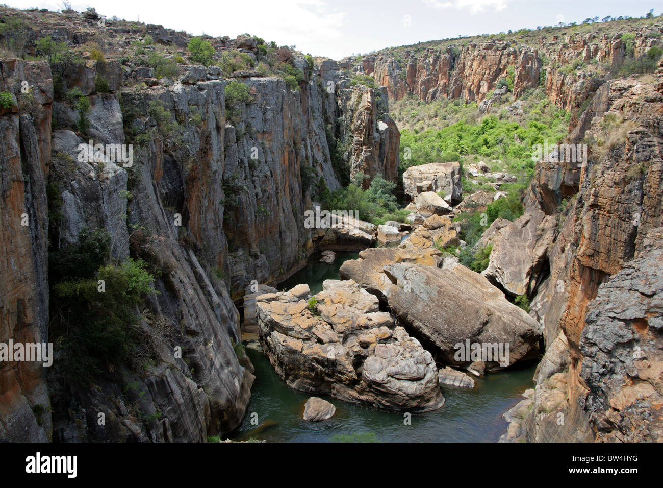 Bourke Luck Potholes, Blyde Canyon, Mpumalanga, Südafrika. Stockfoto