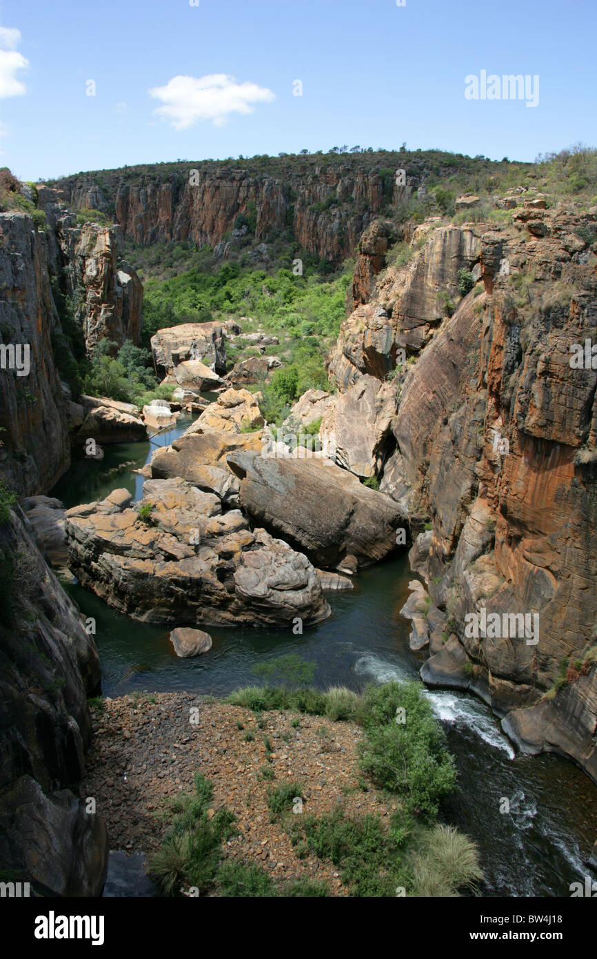 Bourke Luck Potholes, Blyde Canyon, Mpumalanga, Südafrika. Stockfoto