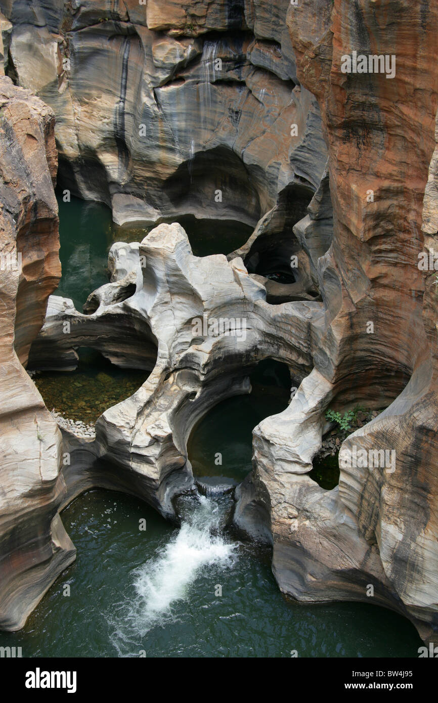 Bourke Luck Potholes, Blyde Canyon, Mpumalanga, Südafrika. Stockfoto