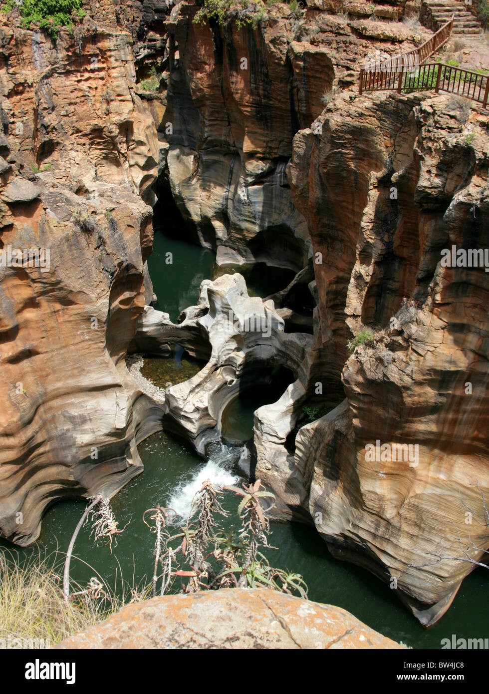 Bourke Luck Potholes, Blyde Canyon, Mpumalanga, Südafrika. Stockfoto