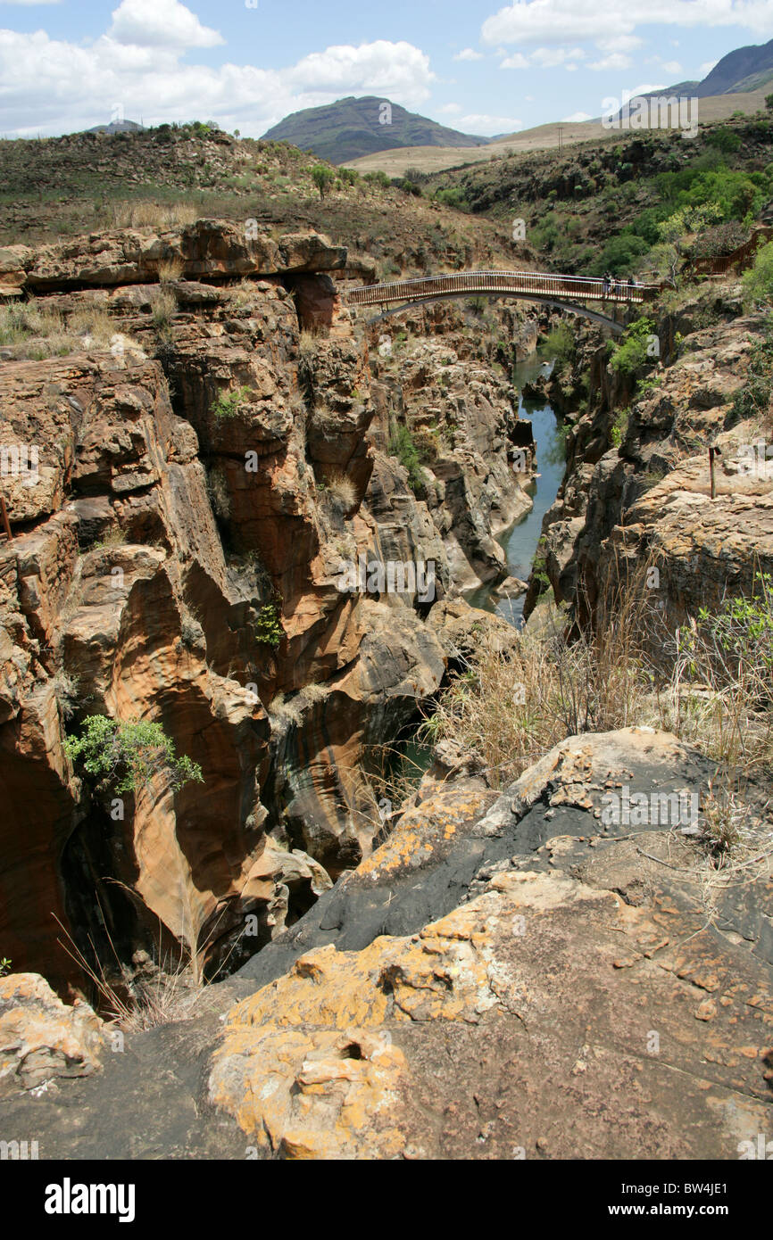Bourke Luck Potholes, Blyde Canyon, Mpumalanga, Südafrika. Stockfoto