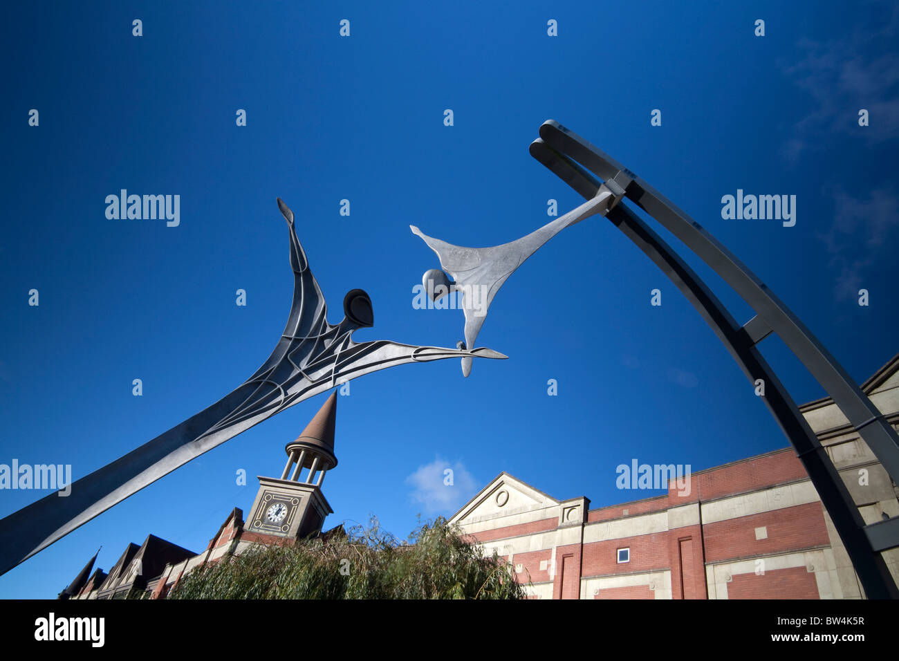 Empowerment-Skulptur Lincoln von Stephen Broadbent gesponsert von Alstom Power, November 2010 Stockfoto