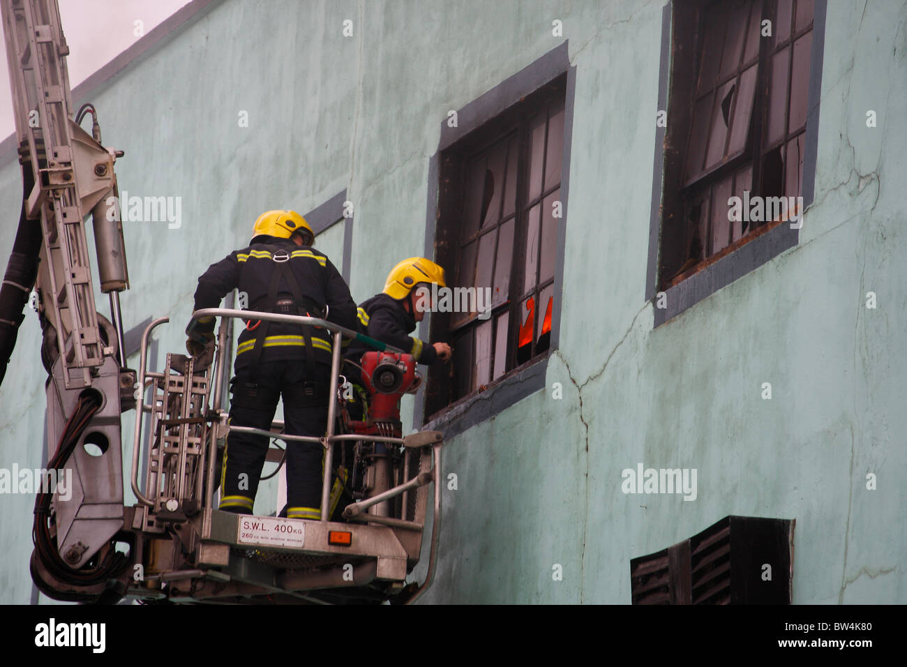 Zugang über ein verschalten, Fenster Stockfoto