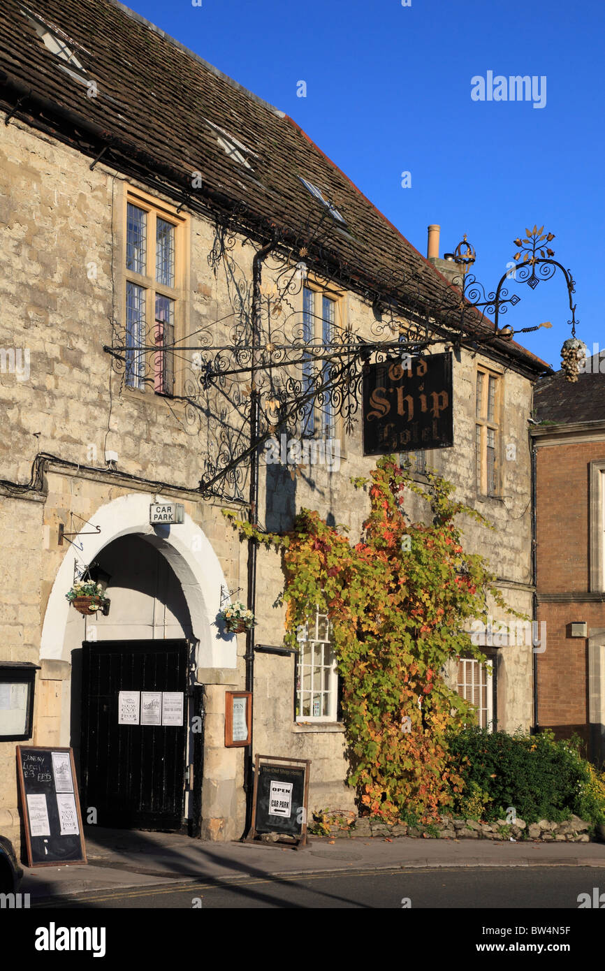 Old Ship Hotel, Mere Stadt Wiltshire England Stockfoto