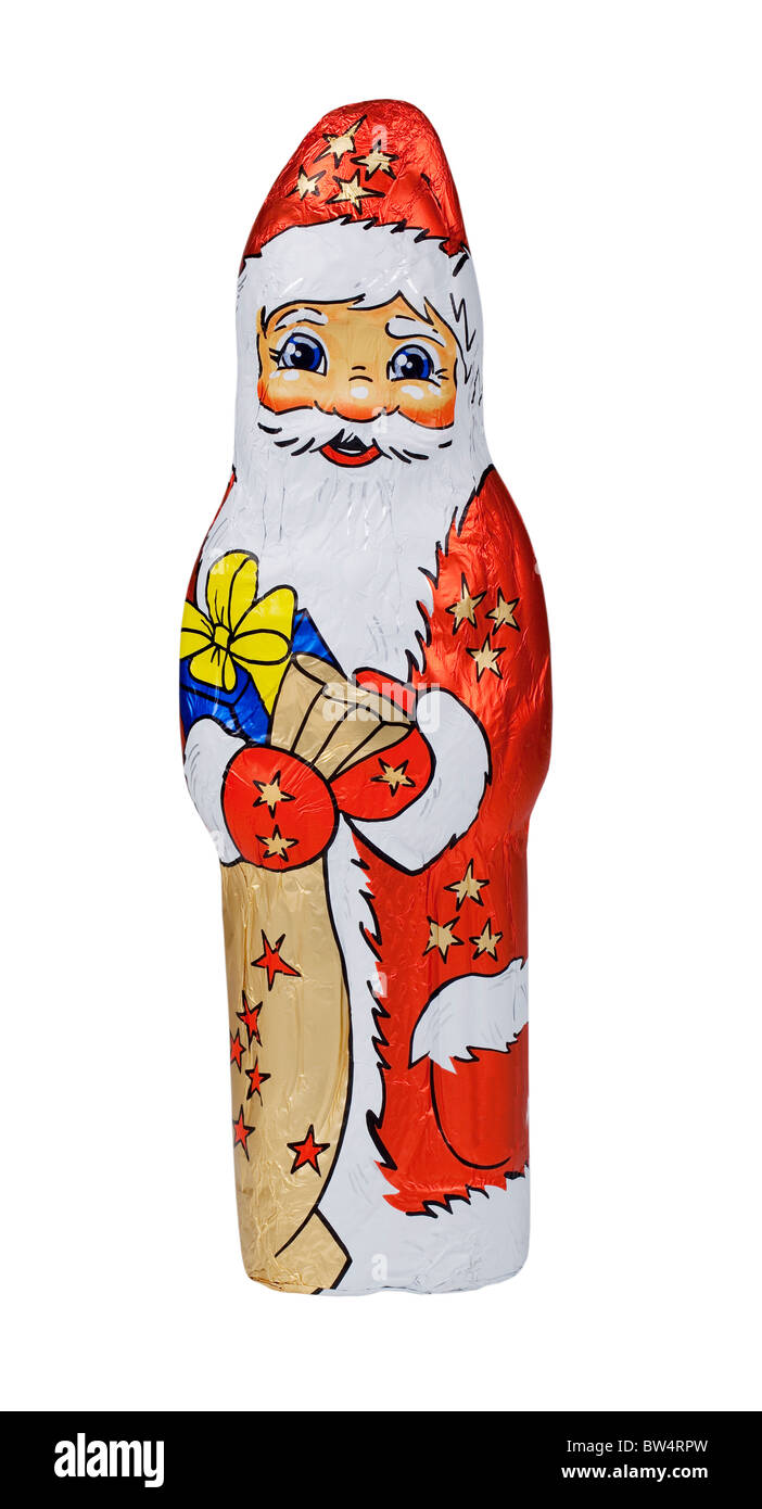 Schokolade Figur des Heiligen Nikolaus Stockfoto