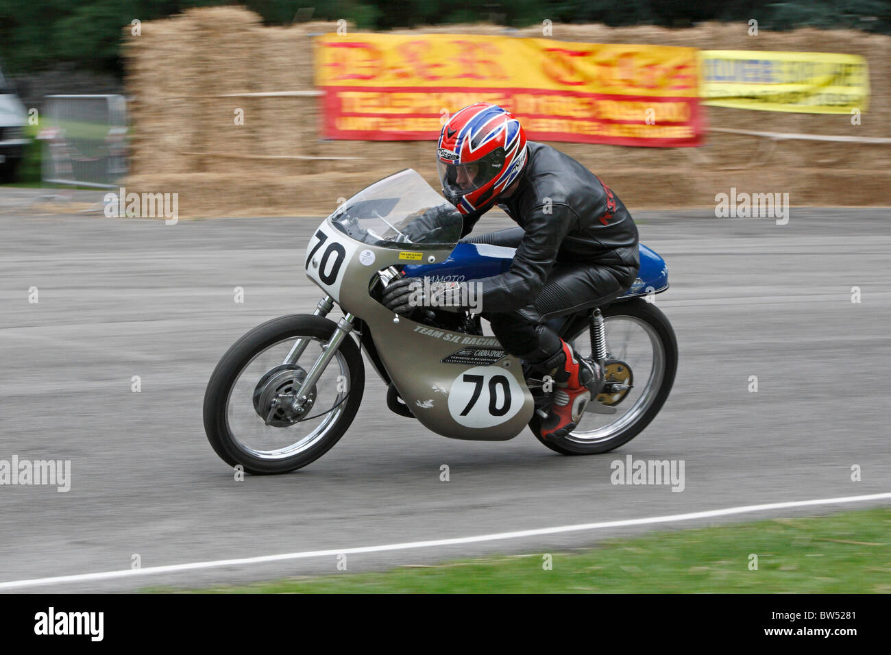 Alan Richardson, Aberdare Park Motorrad Rennen, Wales, UK Stockfoto
